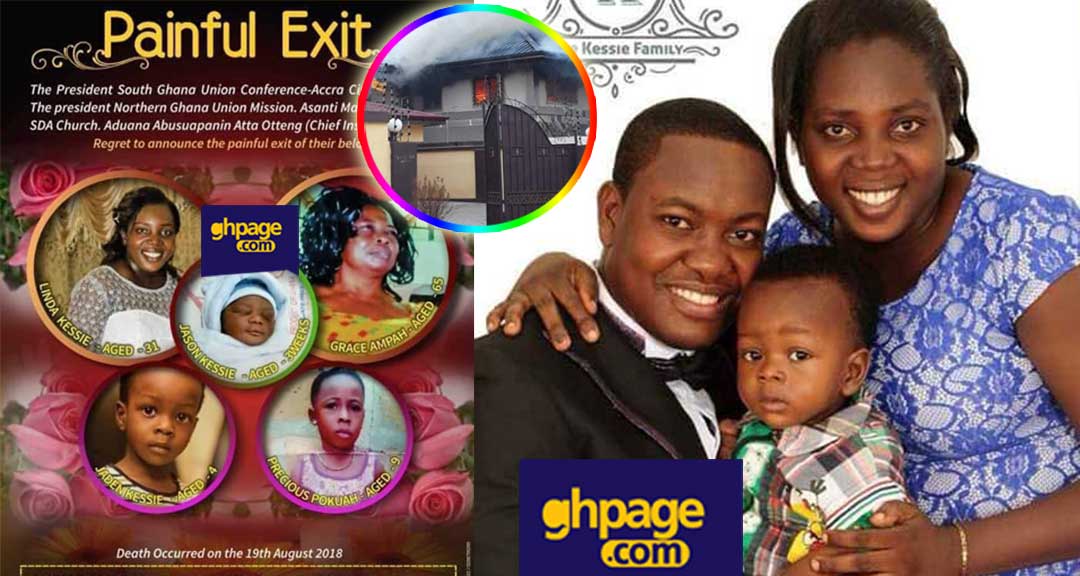 Funeral poster for the SDA pastor's family who died in fire pops up