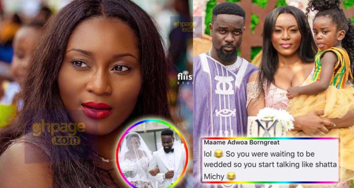 Ghanaians tear Sarkodie's wife into pieces for meddling in Menzgold-BoG issues