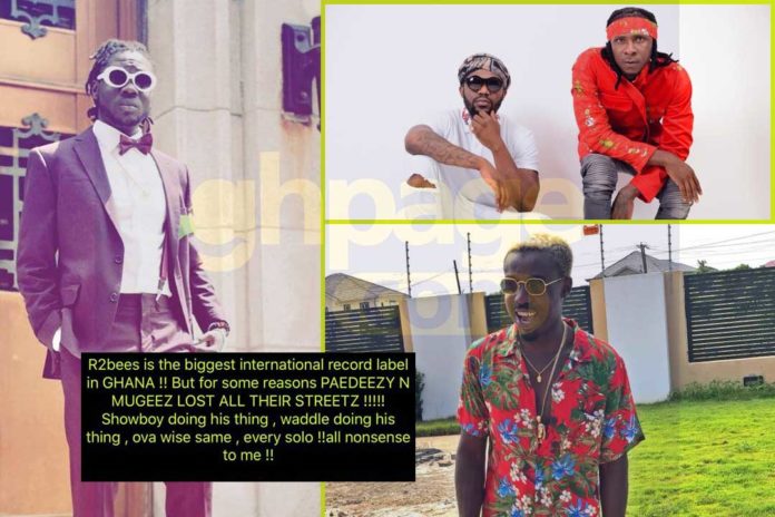 Showboy lashes out at R2bees and Criss Waddle