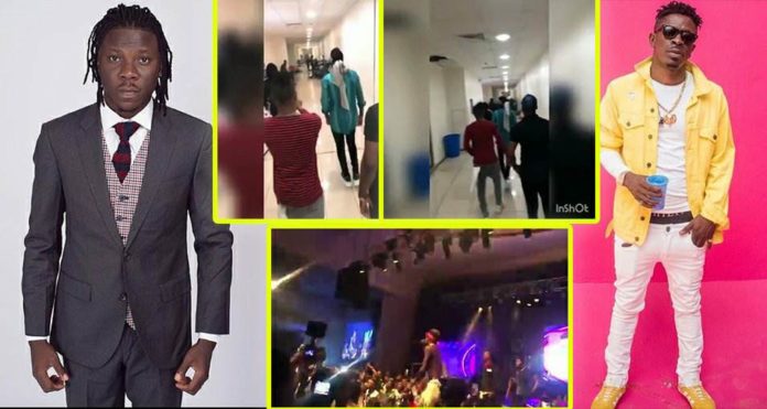 Shatta Wale and Stonebwoy performance at the opening of Zylofon media and Menzgold Nigeria