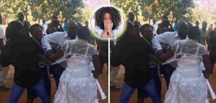 Hell break lose as bride slaps mother-in-law over food at wedding reception [Details]