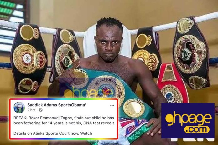 Emmanuel Tagoe discovers his 14yr old son is not his biological son