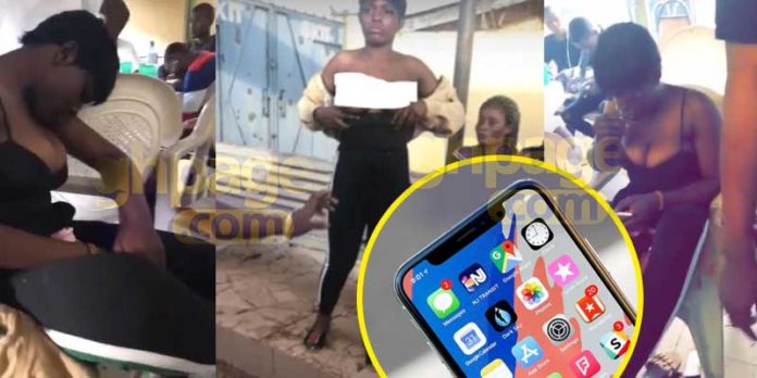 Lady takes drugs, strips down for an iPhone X