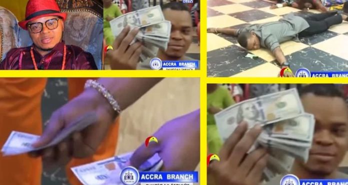 Angel Obinim flaunts $5000 physical cash in Church