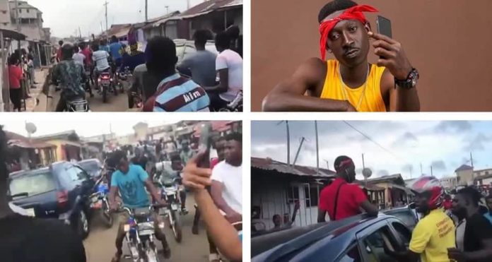 Supa causes motor traffic; given a heroic welcome in Nima