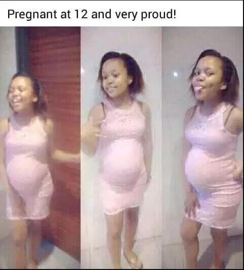 Pregnant Teen Caption