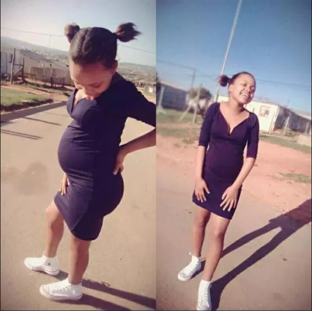 12-year-old pregnant girl shares photos with her baby daddy