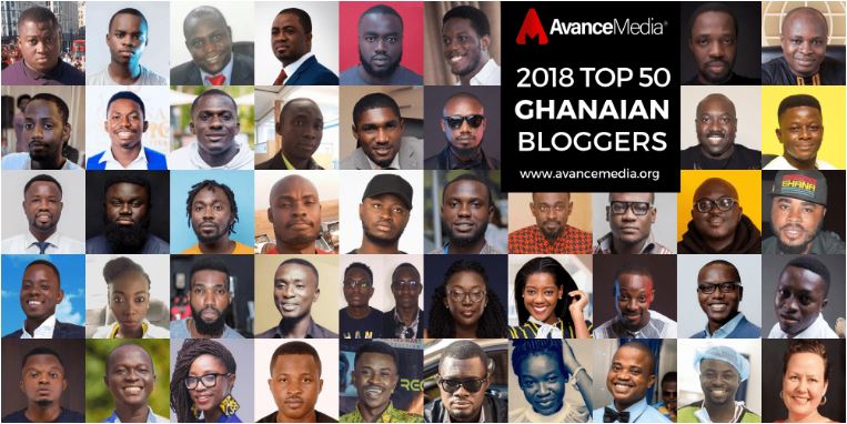 Avance Media announces top 50 Ghanaian best bloggers list for 2018