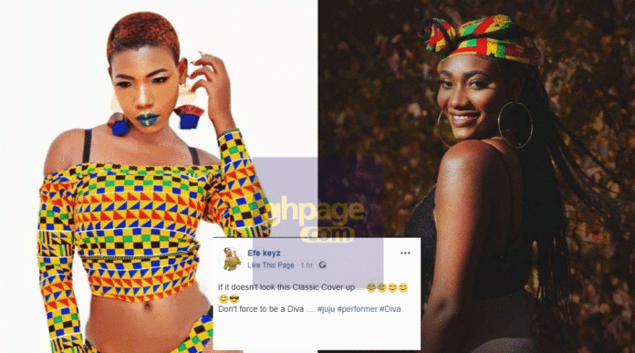 Efe Keyz shades Wendy Shay asks her to cover her rashes