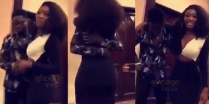 Kuami Eugene and Wendy Shay spotted ‘smooching’ each other