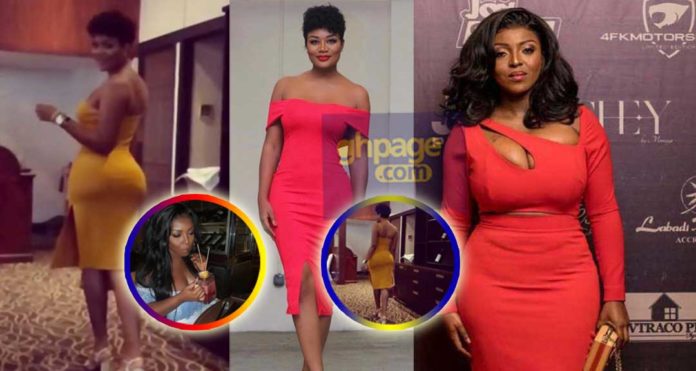 Yvonne Okoro exposes the source of Sandra Ankobiah's new huge booty