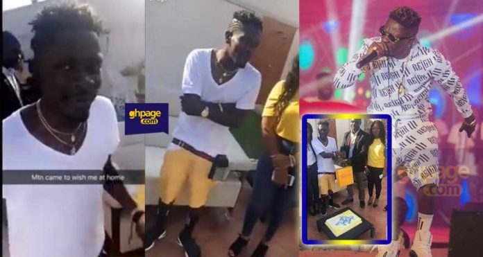MTN stormed Shatta Wale's mansion to celebrate his birthday