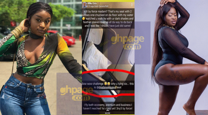 Efia Odo exposes Sista Afia over her fake business class travel post