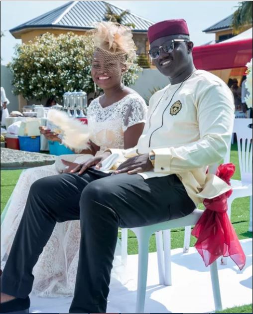 Stonebwoy and family looking stunning at his younger sister's wedding