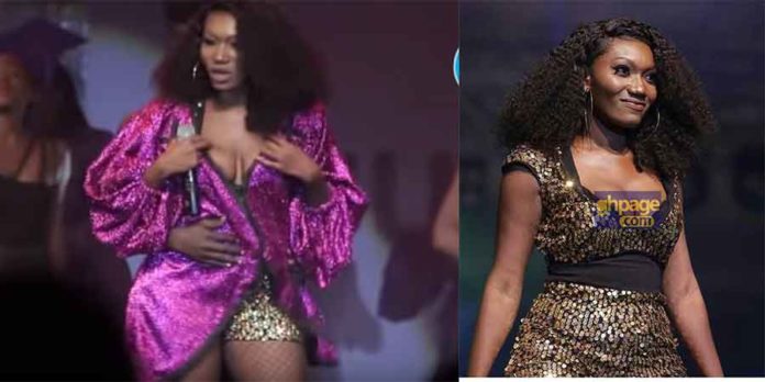 Wendy Shay's N**ple pops out from dress at BF Suma concert