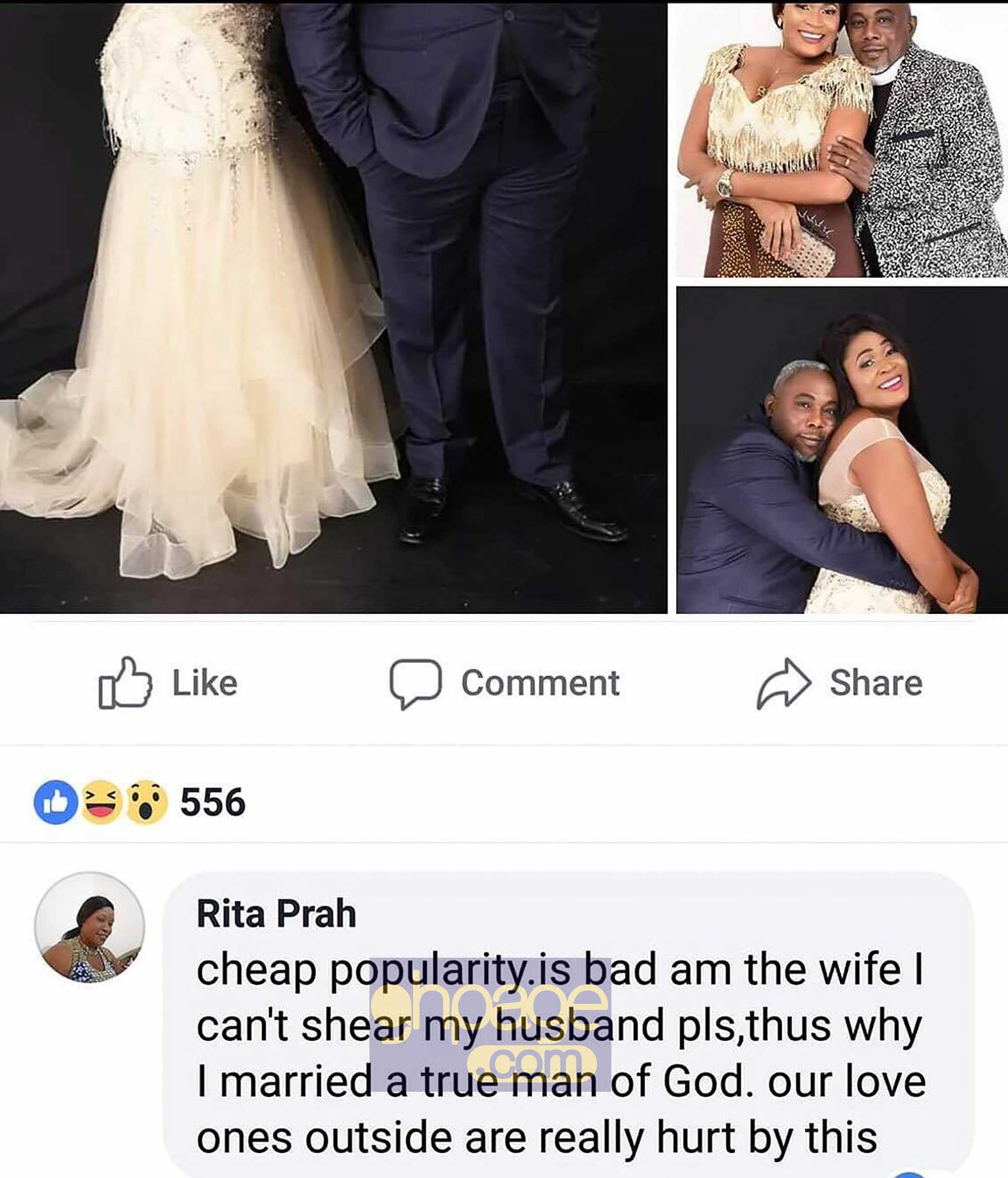 Mrs. Rita Prah reacts to John Prah and Nayas wedding photos