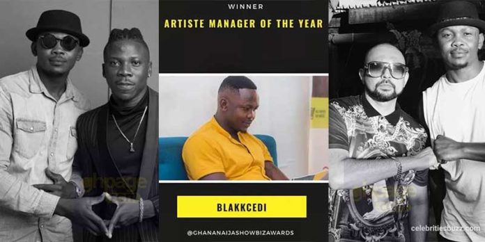 Stonebowy’s manager, Blakk Cedi wins Artiste Manager of the Year Award