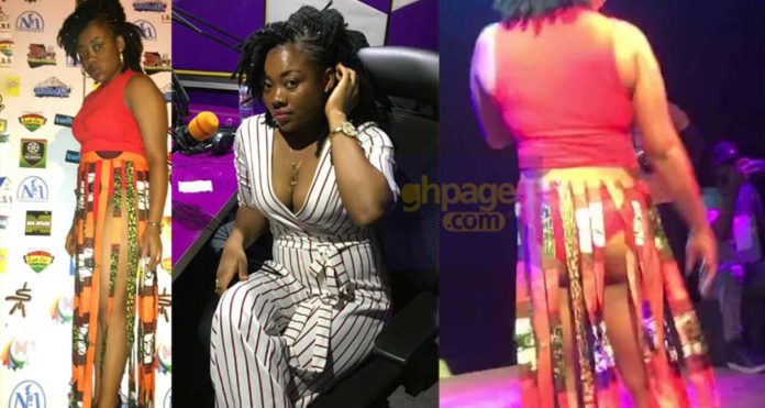 Fast rising singer, CT Baby shows her na*ked buttocks on 