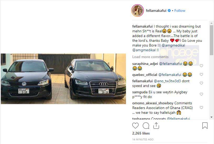 Fella Makafui expresses undying love for Medikal 