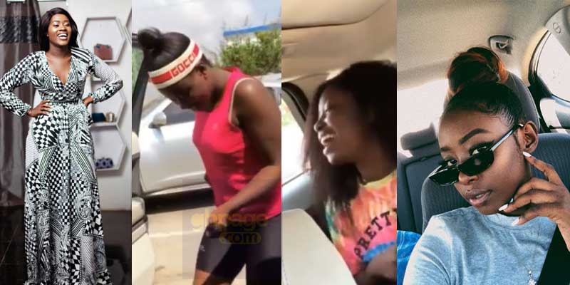 Fella Makafui takes her sisters out in Medikal’s Range Rover