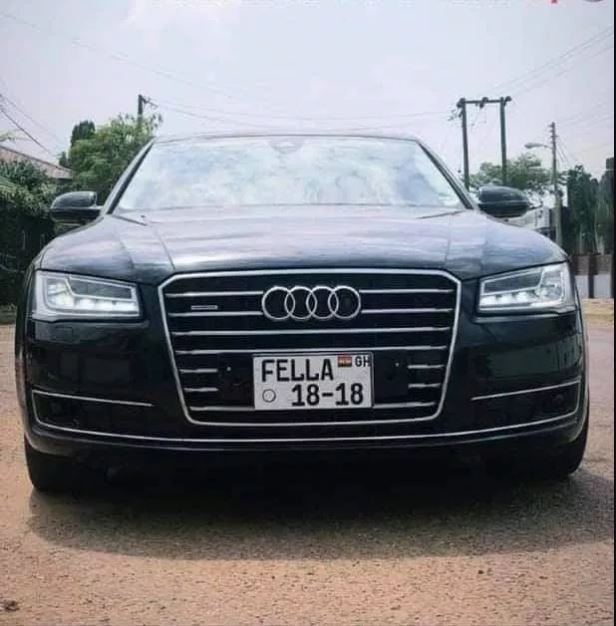 Medikal allegedly gave Fella Makafui an already used Audi A8 car by changing its number plate