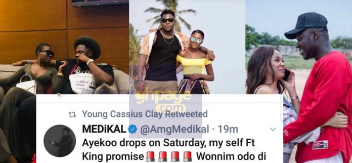 Looks like Sister Deborah has chewed a wrong meat after attacking Medikal and Fella Makafui with her 