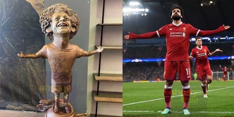Bizzare statue of Mohammed Salah causes laughter on social media