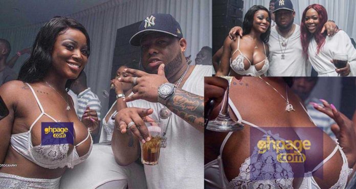 Nina Richie puts her huge boobs on display at At DJ Mensah’s Party