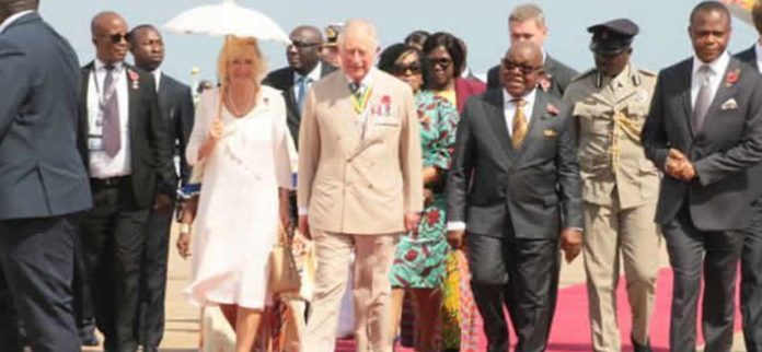 Prince Charles and Duchess of Cornwall finally touch down in Ghana