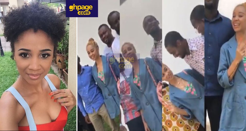 University of Ghana lecturers rushed Sister Derby for pictures & selfies