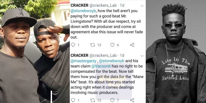 Pay me for “Mane Me” beat and stop sharing screenshots of our conversation – Vacs tells Stonebwoy