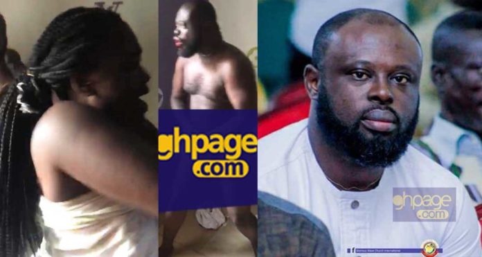 Close shots of the woman who was caught with Badu Kobi's Jnr Pastor