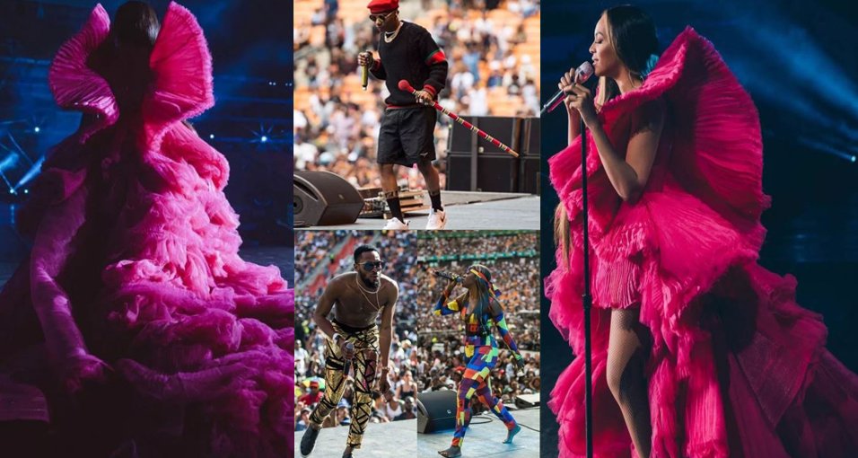 Beyonce, Tiwa Savage, Wizkid & Cassper Nyorvest light up stage at Global Citizen Festival in SA
