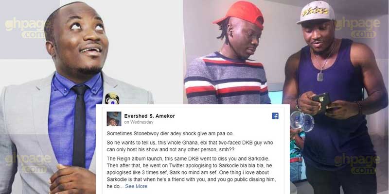 Fan blasts Stonebwoy after he chose DKB as the host for his Bhim Concert