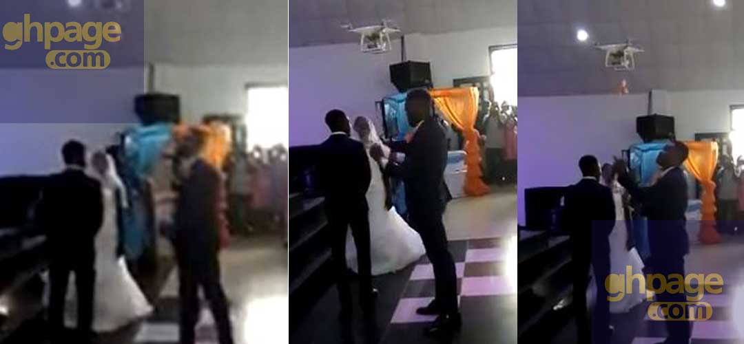 Drone used to deliver wedding rings to Ghanaian couples on their wedding day