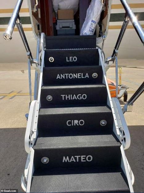 Photos of Lionel Messi’s newly acquired £12million customized private jet