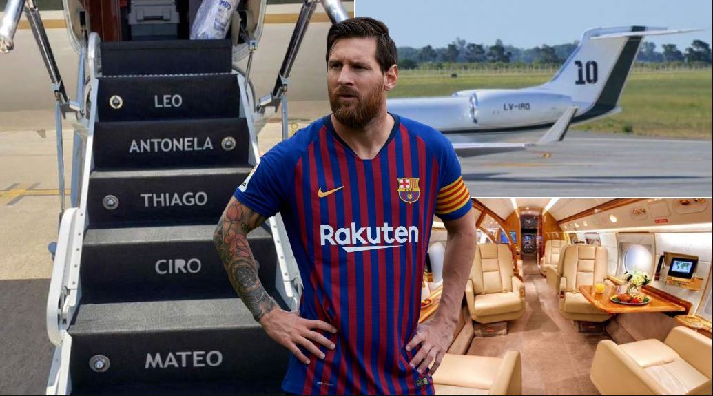 Photos of Lionel Messi’s newly acquired £12million customized private jet GhPage