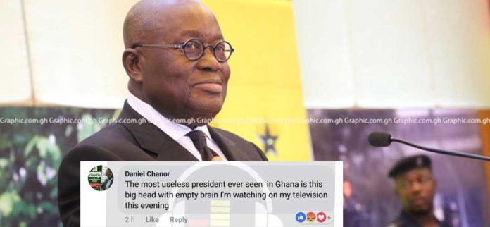 Ghanaians blast President Nana Akuffo Addo for loose talk