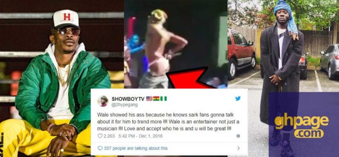 Showboy defends Shatta Wale for showing his 