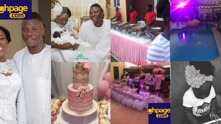Stonebwoy and wife, celebrate their daughter in a lavish birthday party