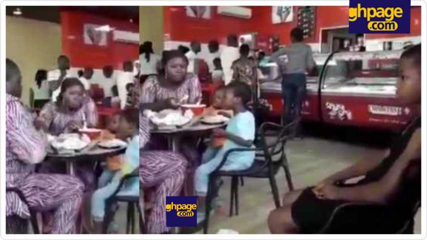 Angry Social Media users  blast  couple who ignored their Maid at a restaurant while enjoying ice cream & Pizza