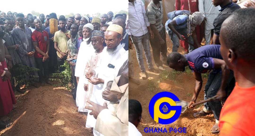 Heartbreaking photos from the burial of Ahmed Hussein-Suale pop up online [SEE]