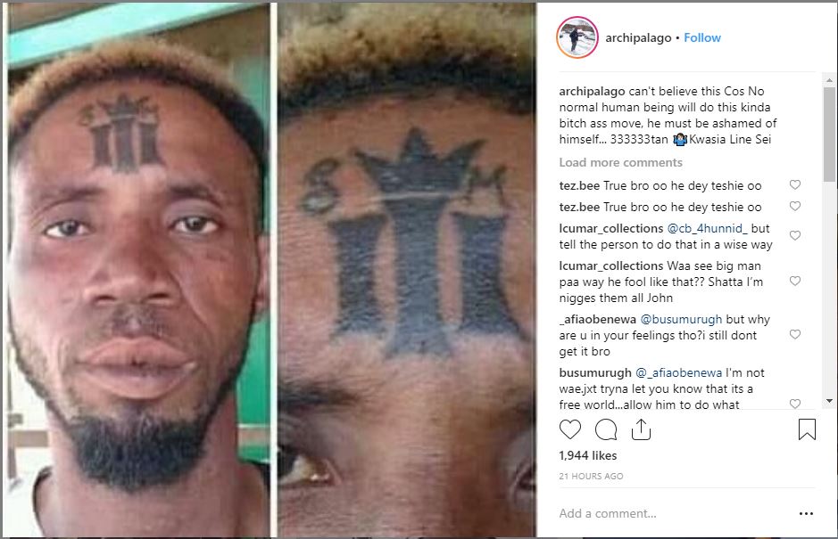 Archipalago blasts Shatta Wale fan who tattoo reign logo on his