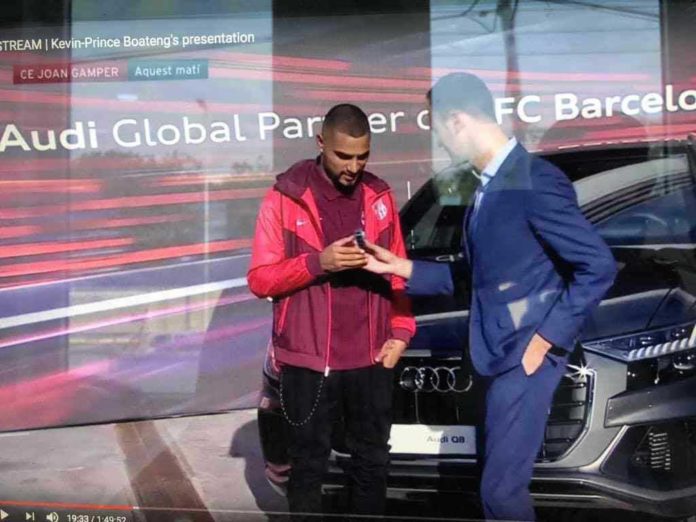 Kevin Prince Boateng receives Audi Q8 for joining Barcelona