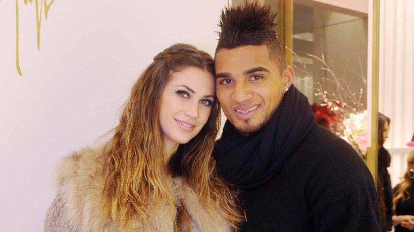 Kelvin Prince Boateng and wife, Melissa