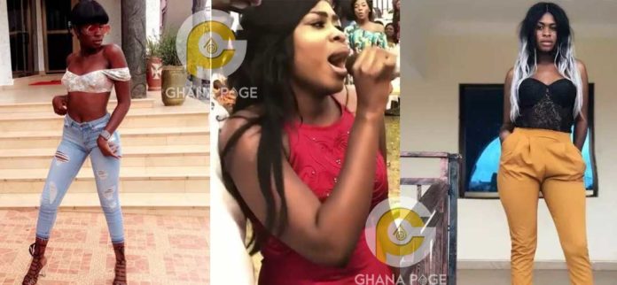 Yaa Jackson performs her tear rubber song at a wedding reception