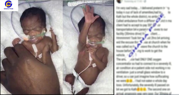 Preterm twins died in hospital because of lack of ambulance and essential amenities in Ghana - Midwife narrates