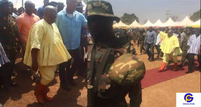 Nana Addo's 'Gringo' dressing to Ya'Naa's coronation goes viral on internet