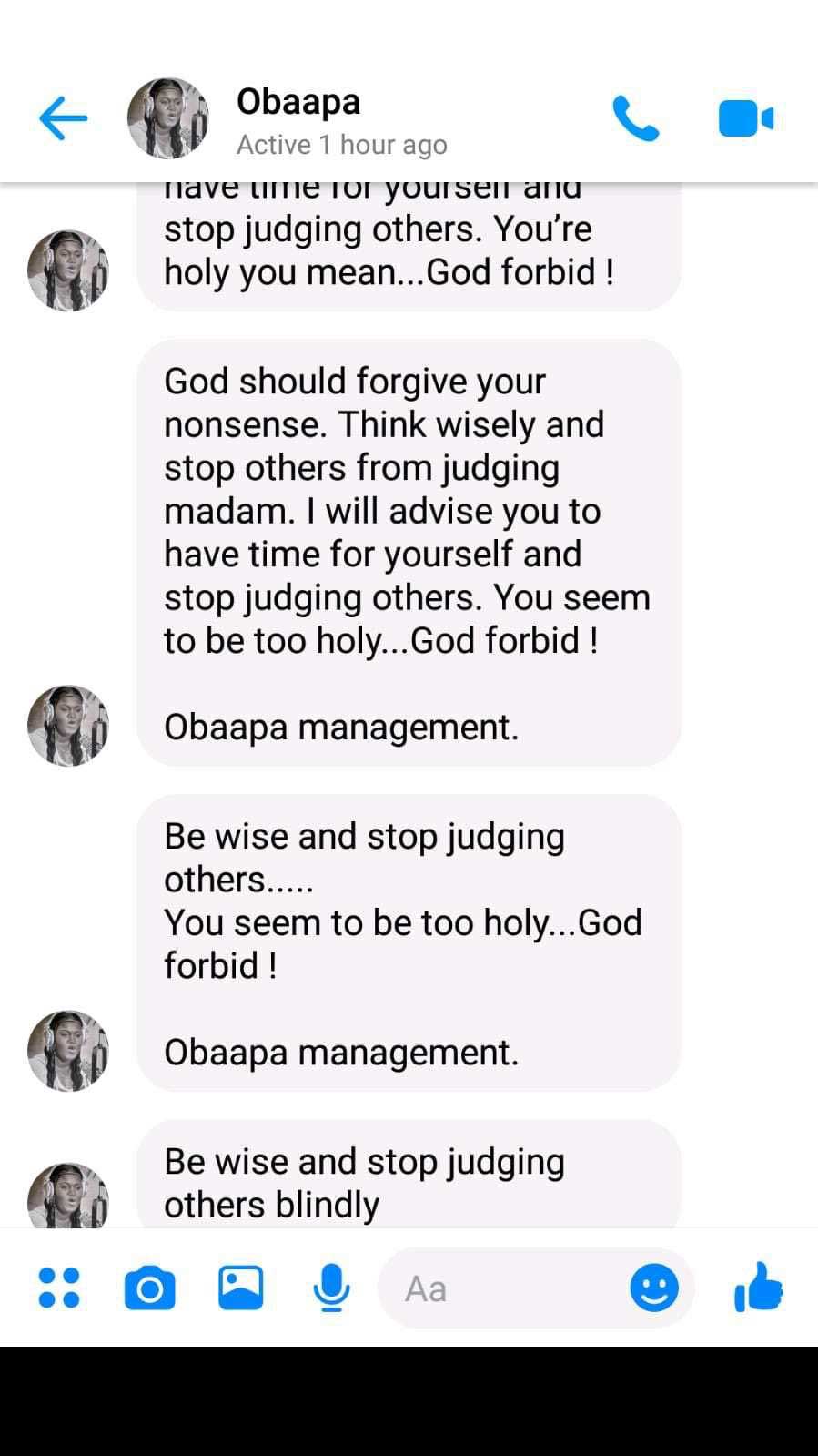 Obaapa Christy attacks Esaaba Haizel