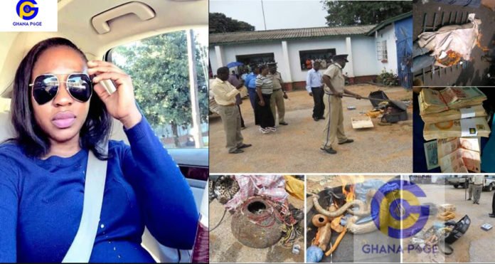 Fetish items discovered in a house of alleged ritualist slay queen